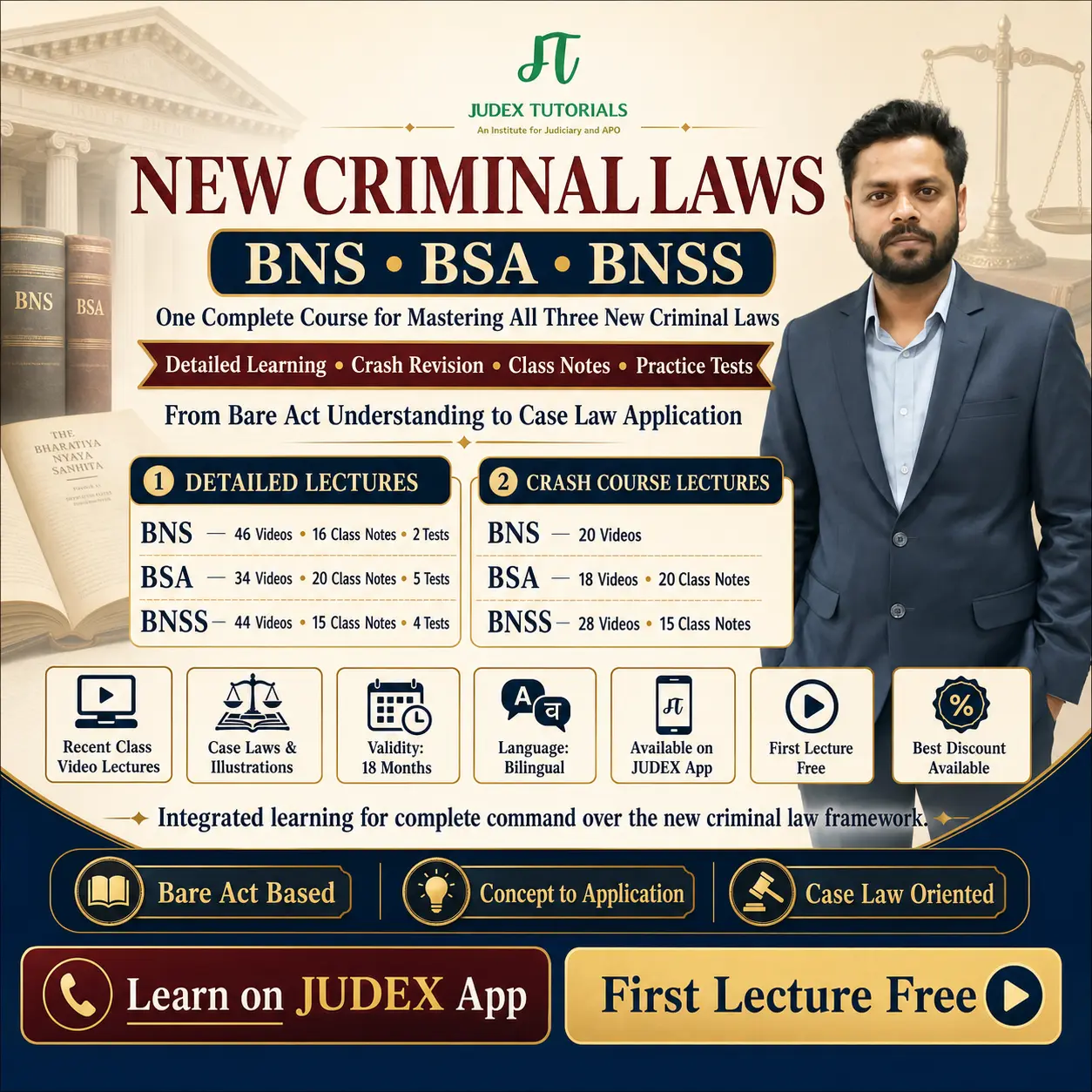 New Criminal Laws Course by Judex Tutorials